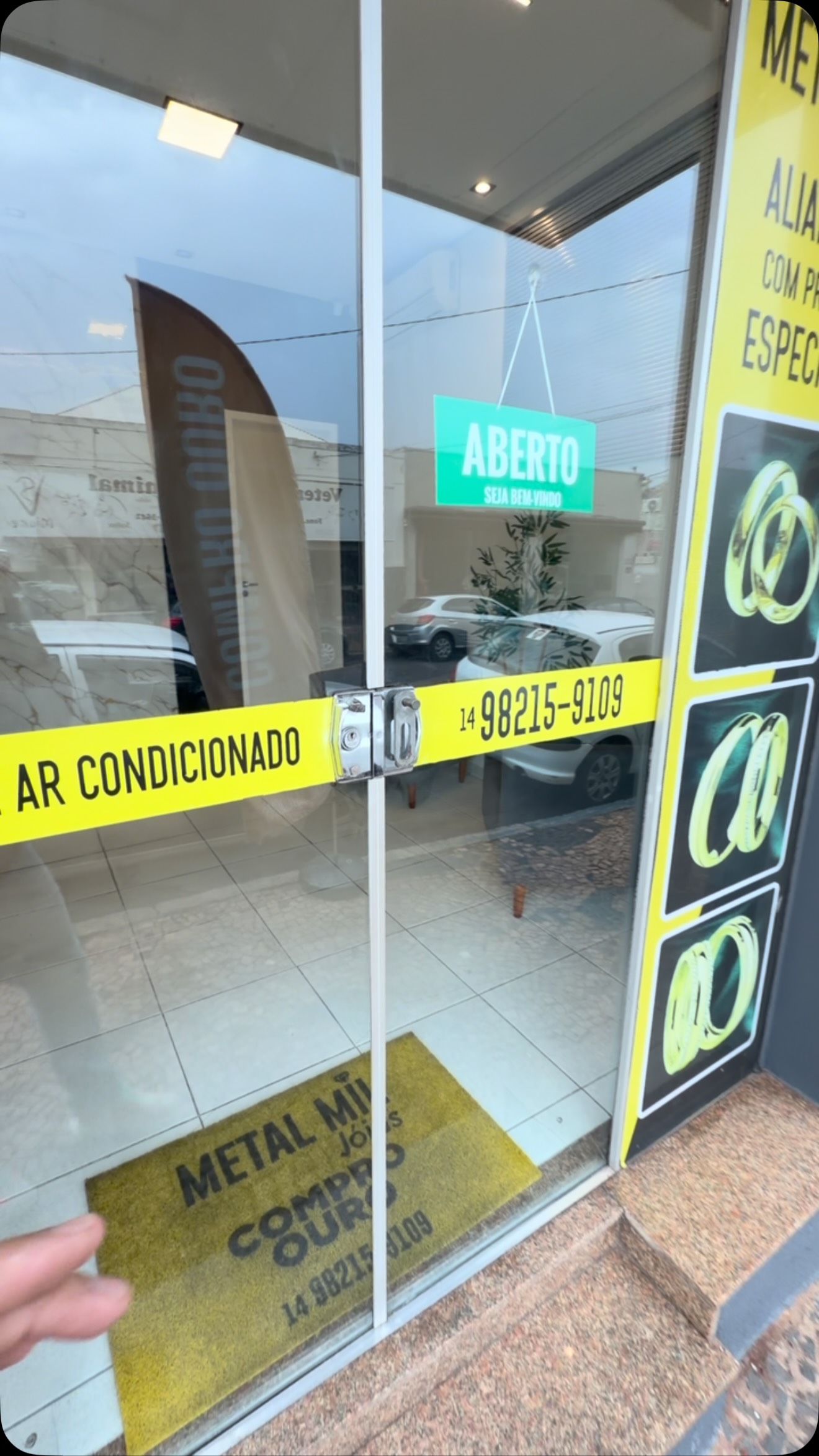 Entrada da loja Metal Mil em Tupã